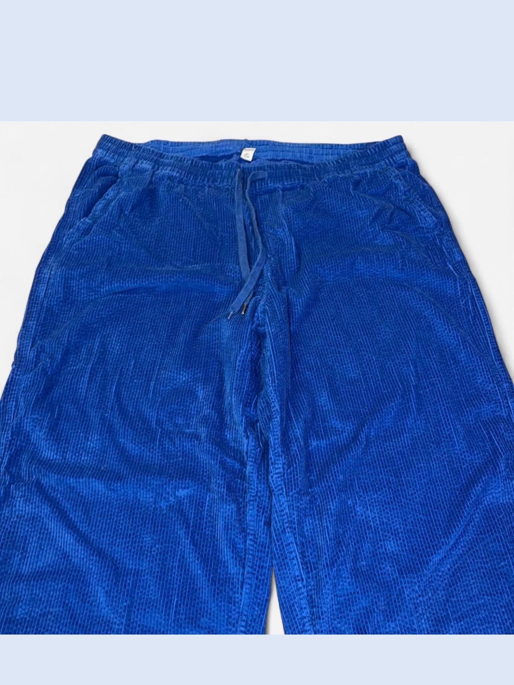 Women’s Royal Blue Corduroy Drawstring Pants